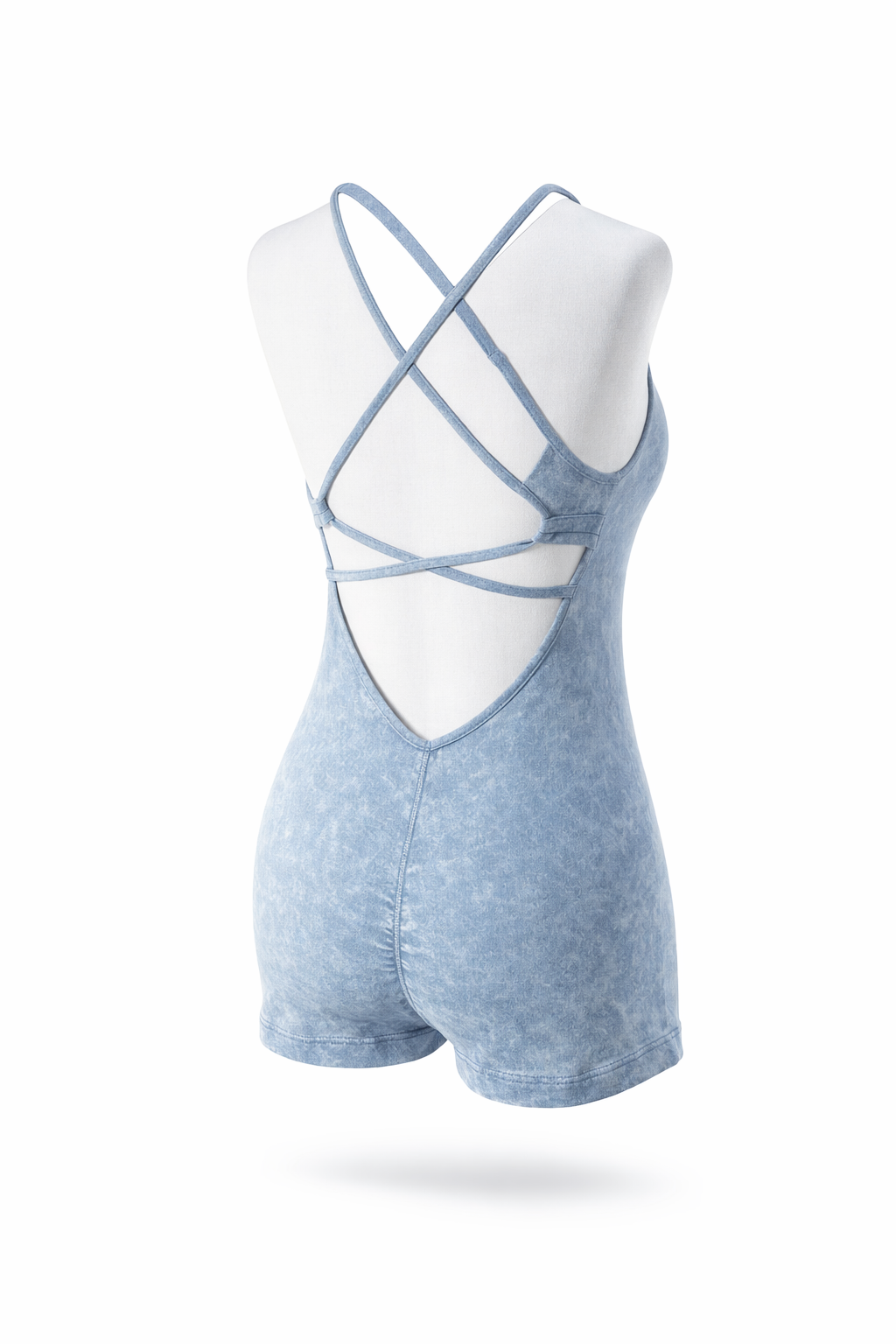 VIXYN Sculpt Romper Blue Denim