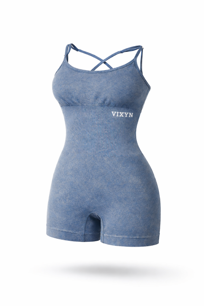 VIXYN Sculpt Romper Blue Denim