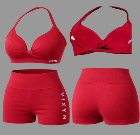 VIXYN Cherry Red Lacey set