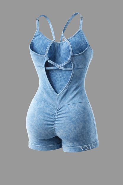 VIXYN Flex Romper Blue Denim