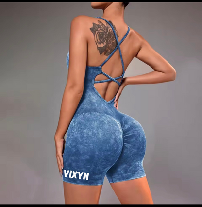 VIXYN Flex Romper Blue Denim